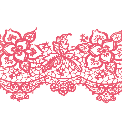 Кружево №11 Розовое Н-60 (3шт)
