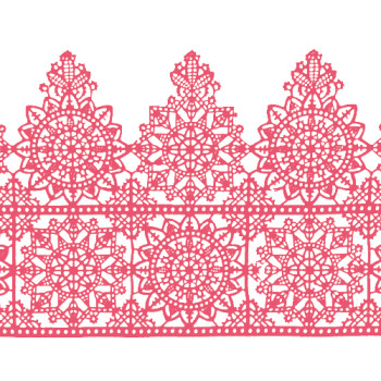 Кружево №15 Розовое Н-60 (3шт)