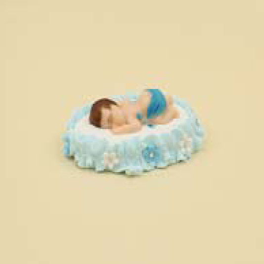 Малыш в кроватке 80*60 (голубой) /46шт