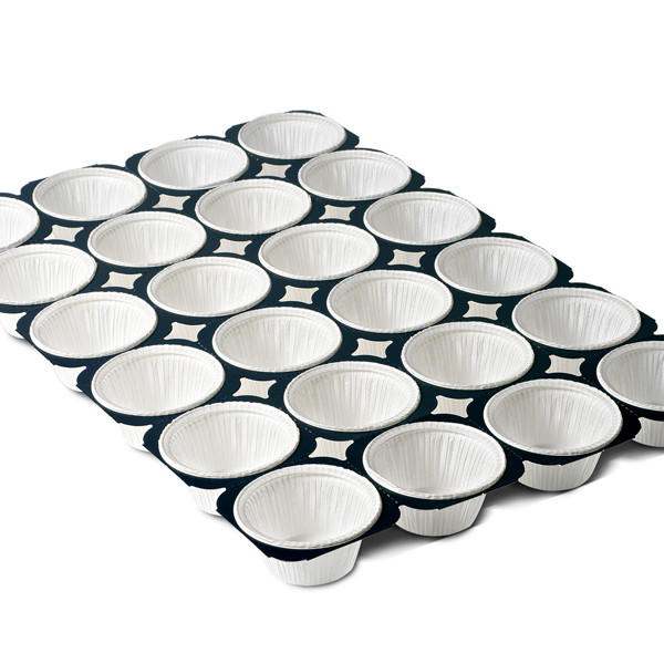 Форма для мафінів групова біла, d50хh40 х24шт