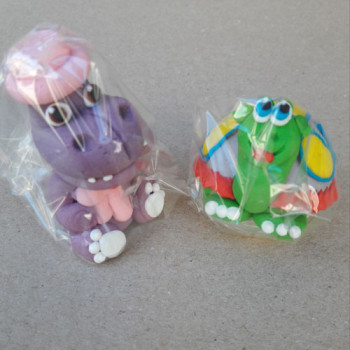 Африканські звірі по парам №4 (черепаха і бегемот) /30шт  ***