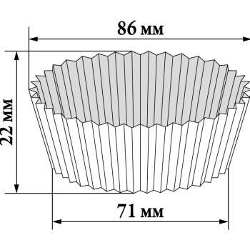 9 (D71хH22) Тарталетка 