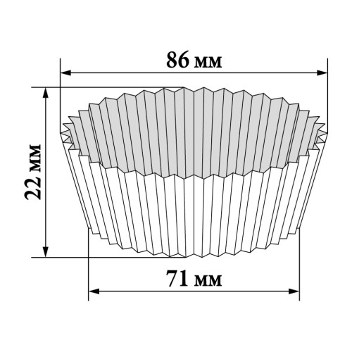 9 (D71хH22) Тарталетка 9 (D71хH22) Тарталетка