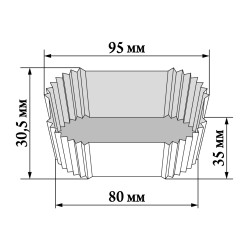 П-8 (80 * 35 * 30,5) Тарталетка 