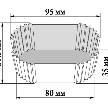 П-8 (80 * 35 * 30,5) Тарталетка 