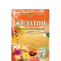 Желатин (Швидкорозчинний) 15г / 270шт Желатин (Швидкорозчинний) 15г / 270шт