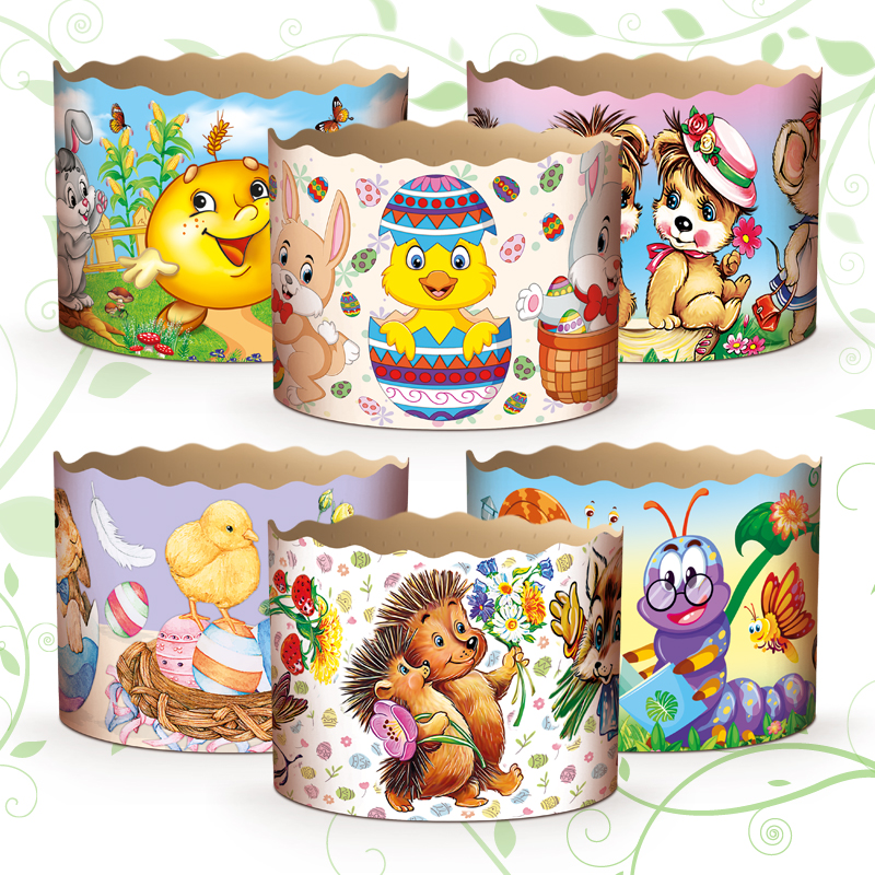 (110х85) Бумажная форма для пасок    