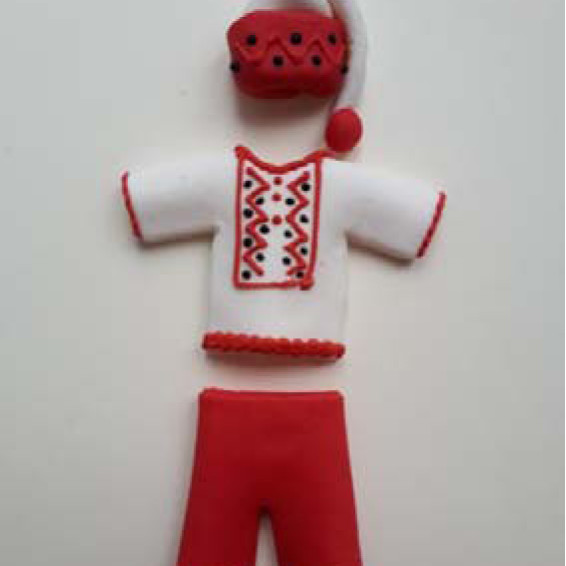 Козацький набір червоний / 36шт