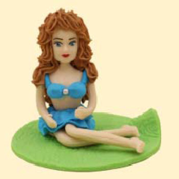 Кокетка в блакитному / 12шт