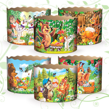 (110х85) Бумажная форма для пасок    