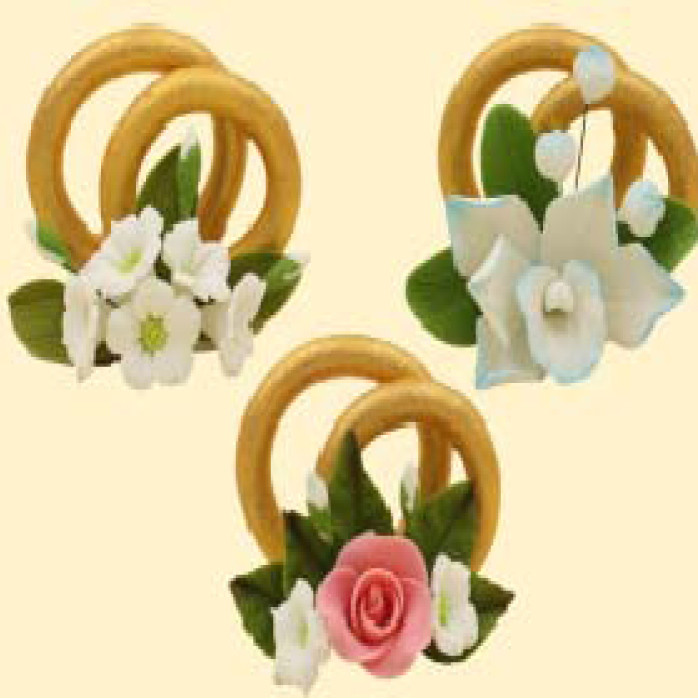 Обручки з квітами мікс 12шт/ящ