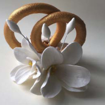 Обручки з ліліями (золоті) 12шт/ящ  ***