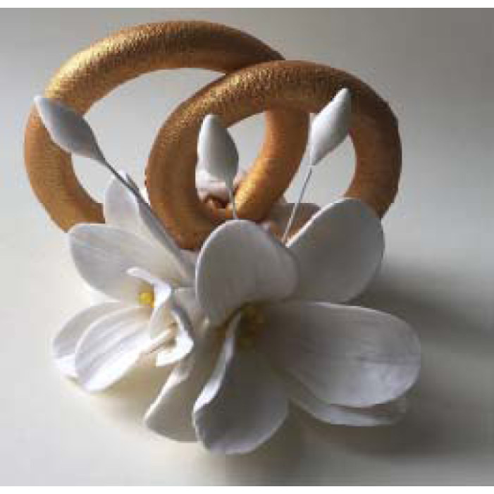 Обручки з ліліями (золоті) 12шт/ящ  ***