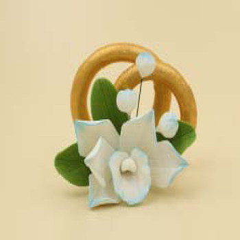 Обручки з орхідеєю 12шт/ящ