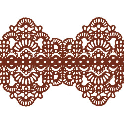 Мереживо № 6 Коричневе Н-60 (3шт) Мереживо № 6 Коричневе Н-60 (3шт)
