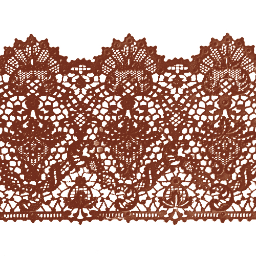 Мереживо № 8 Коричневе Н-60 (3шт)