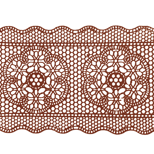 Мереживо № 9 Коричневе Н-60 (3шт)