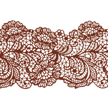 Мереживо №12 Коричневе Н-60 (3шт)