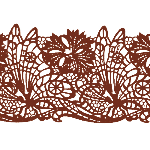 Мереживо №13 Коричневе Н-60 (3шт)