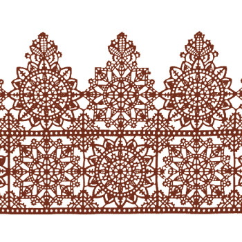 Кружево №15 Коричневое Н-60 (3шт)