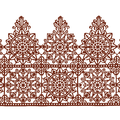 Мереживо №15 Коричневе Н-60 (3шт)