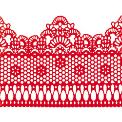 Мереживо № 3 Червоне Н-60 (3шт) Мереживо № 3 Червоне Н-60 (3шт)