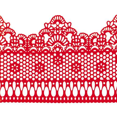 Мереживо № 3 Червоне Н-60 (3шт)