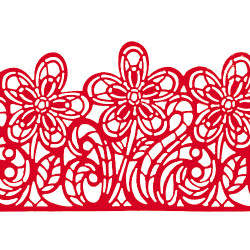 Мереживо № 4 Червоне Н-60 (3шт) Мереживо № 4 Червоне Н-60 (3шт)