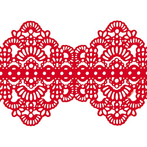 Кружево № 6 Красное Н-60 (3шт)