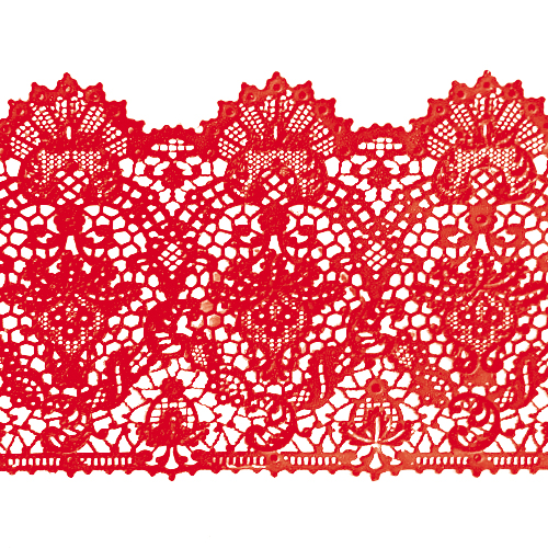 Кружево № 8 Красное Н-60 (3шт)