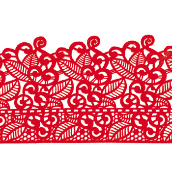 Мереживо №10 Червоне Н-60 (3шт)