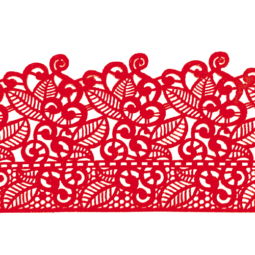 Мереживо №10 Червоне Н-60 (3шт)