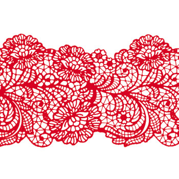 Мереживо №12 Червоне Н-60 (3шт)