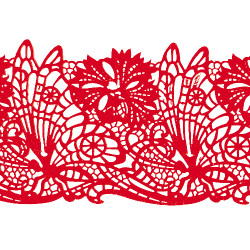 Мереживо №13 Червоне Н-60 (3шт) Мереживо №13 Червоне Н-60 (3шт)