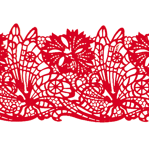 Мереживо №13 Червоне Н-60 (3шт)