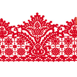 Мереживо №14 Червоне Н-60 (3шт) Мереживо №14 Червоне Н-60 (3шт)