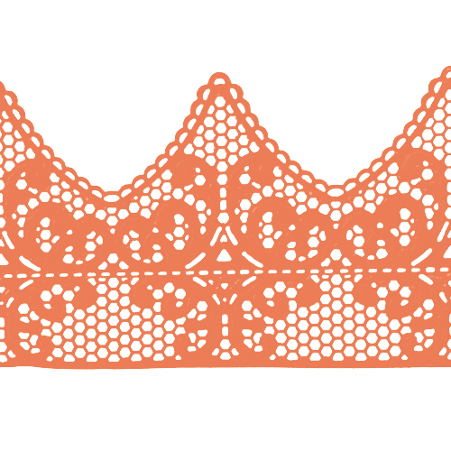 Мереживо № 2 Персиковое Н-60 (3шт)