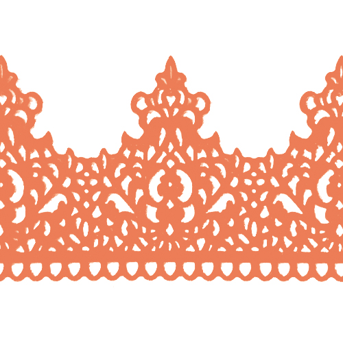 Мереживо № 5 Персиковое Н-60 (3шт)