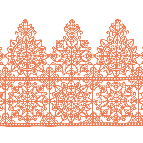 Мереживо №15 Персиковое Н-60 (3шт)