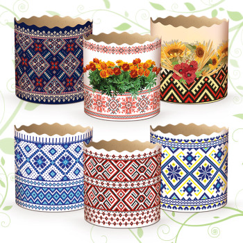 (90х85) Бумажная форма для пасок    