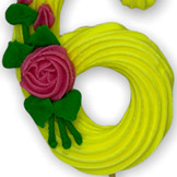 Цифра святкова №6 / 50шт