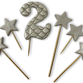 Цифра Преміум срібна №2