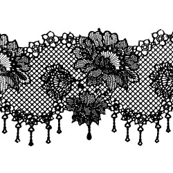 Мереживо № 1 Чорне Н-60 (3шт) Мереживо № 1 Чорне Н-60 (3шт)