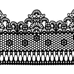 Мереживо № 3 Чорне Н-60 (3шт) Мереживо № 3 Чорне Н-60 (3шт)