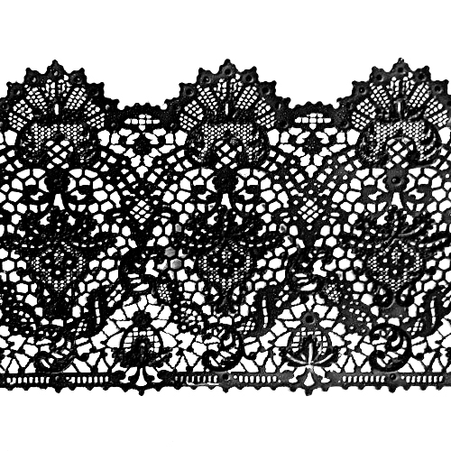 Мереживо № 8 Чорне Н-60 (3шт)
