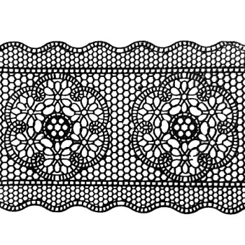 Мереживо № 9 Чорне Н-60 (3шт)