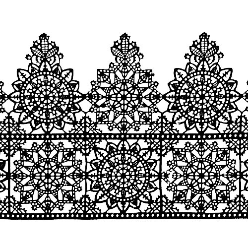 Мереживо №15 Чорне Н-60 (3шт)