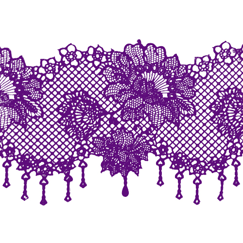 Мереживо № 1 Фіолетові Н-60 (3шт)