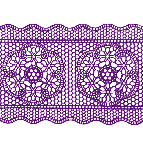 Мереживо № 9 Фіолетові Н-60 (3шт)