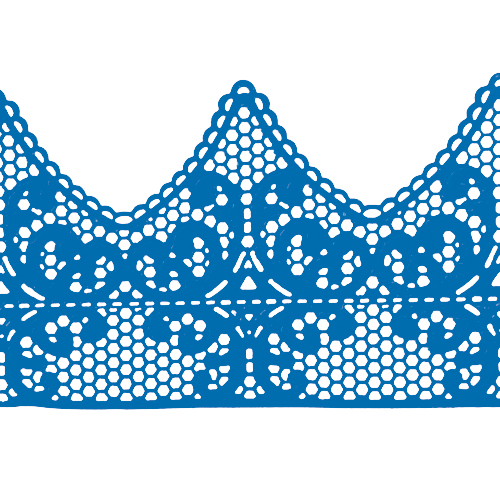 Мереживо № 2 Синє Н-60 (3шт)